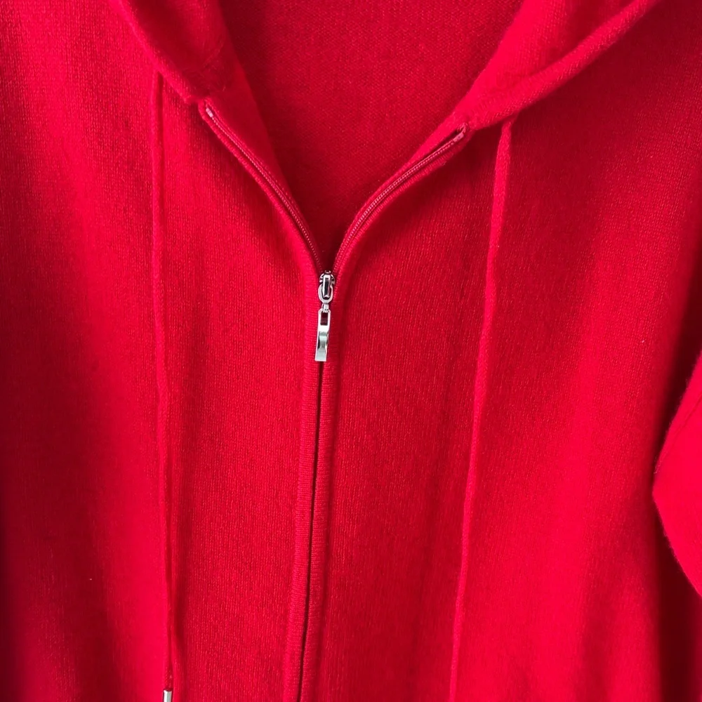 Charter Club Luxury Red Cashmere Sweater - Picture 3 of 11